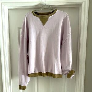 We The Free pink and khaki over sized sweatshirt